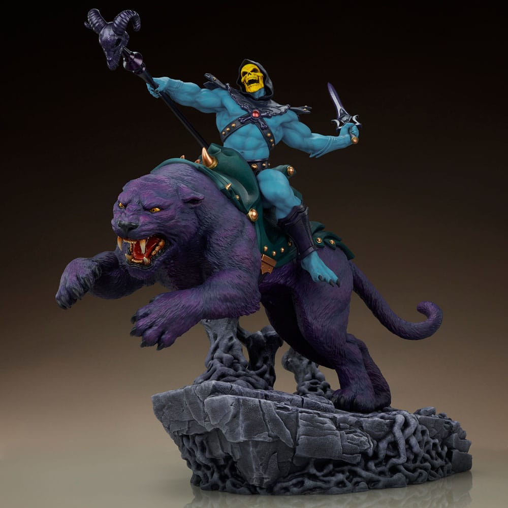 Masters of the Universe statuette Skeletor & Panthor Classic Deluxe 62 cm Statuettes Les Maîtres de l´Univers