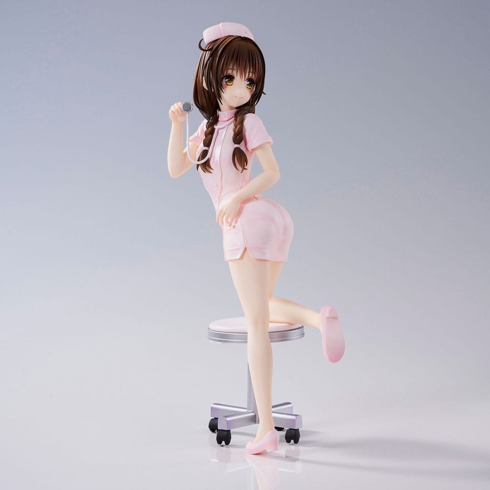 To Love-Ru Darkness statuette PVC Mikan Yuki Nurse Cos 25 cm